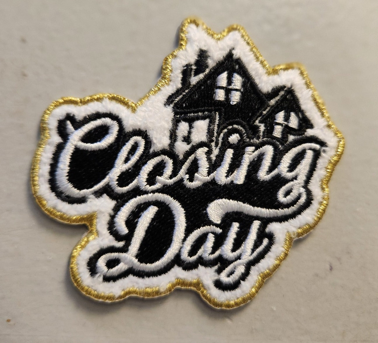 Closing Day chenille/embroidered iron on patch