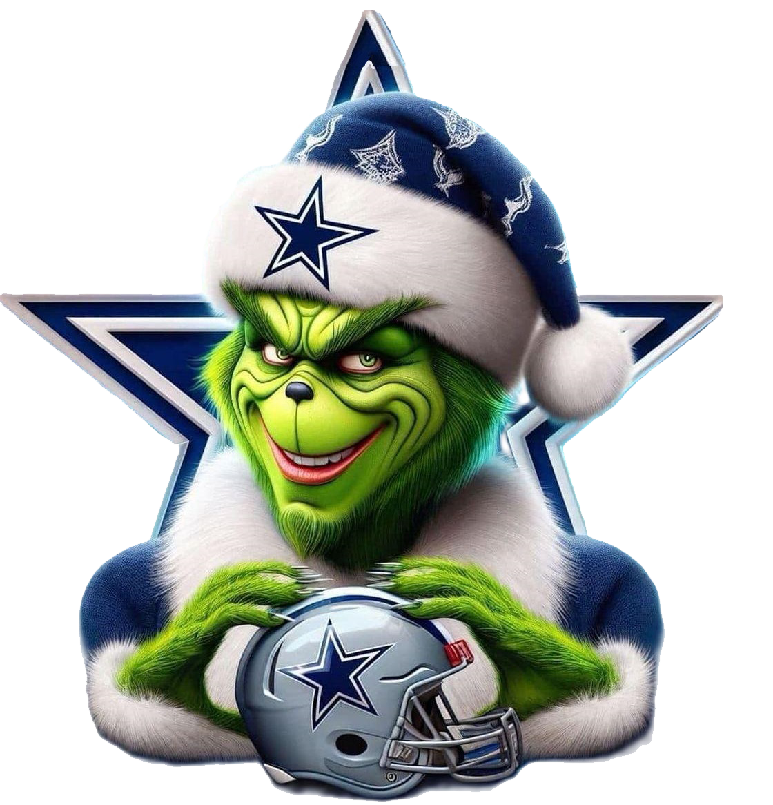 Dallas Cowboys Inspired Grinch Print