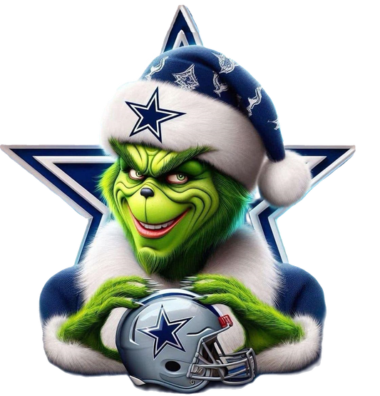 Dallas Cowboys Inspired Grinch Print